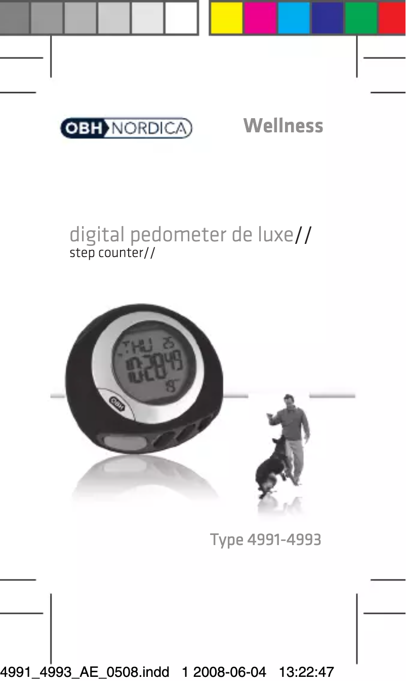 Page 1 de la notice Manuel utilisateur OBH Nordica De Luxe 4991