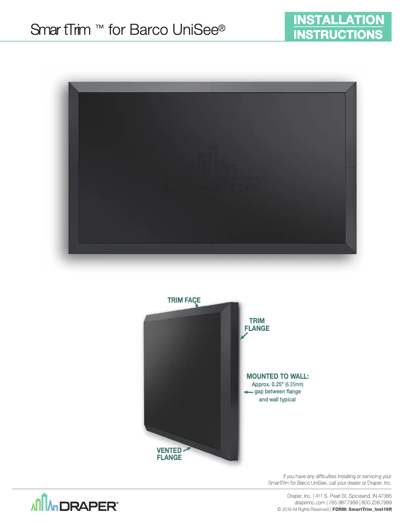 Page 1 de la notice Manuel utilisateur Draper SmartTrim