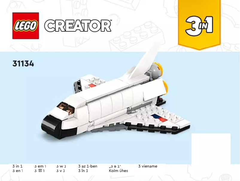 Page 1 de la notice Manuel utilisateur Lego Creator 31134
