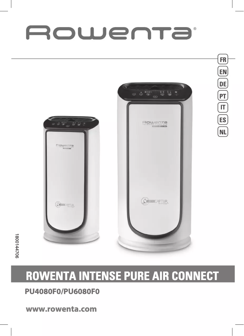 Image de la première page du manuel de l'appareil Intense Pure Air Connect PU4080