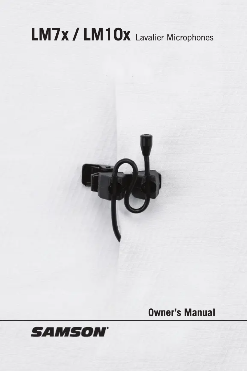 Image de la première page du manuel de l'appareil LM10x