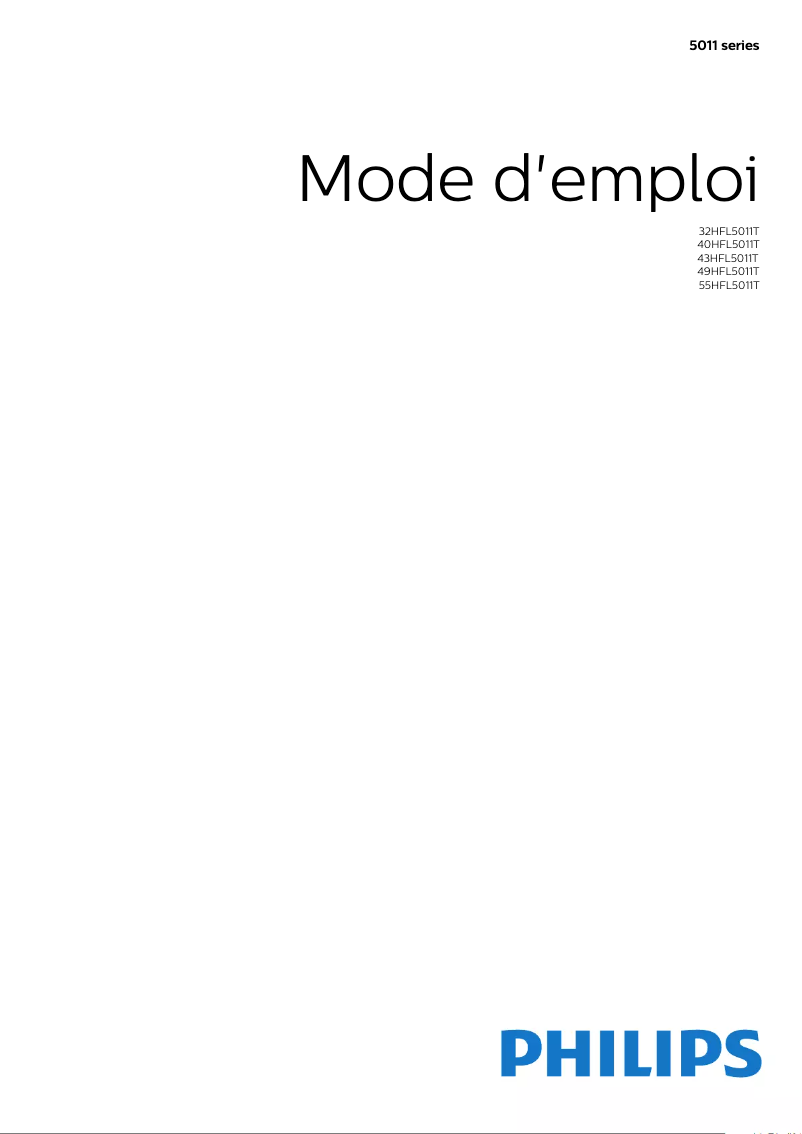 Page 1 de la notice Manuel utilisateur Philips 49HFL5011T