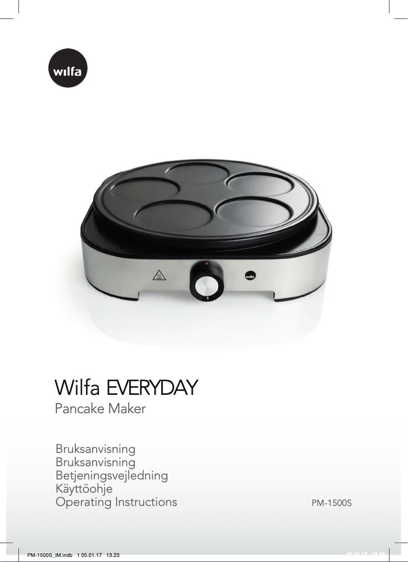 Page 1 de la notice Manuel utilisateur Wilfa Everyday PM-1500S