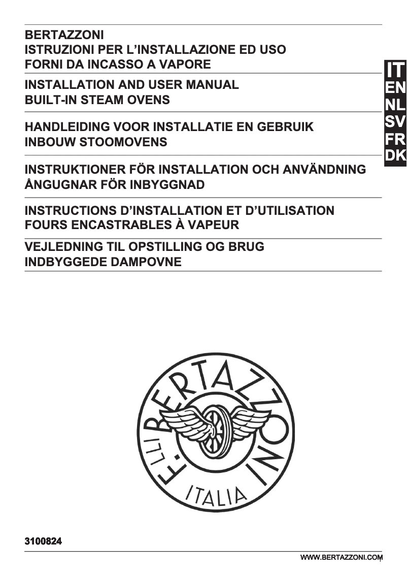 Page 1 de la notice Guide d'installation Bertazzoni FMOD6115VLB2