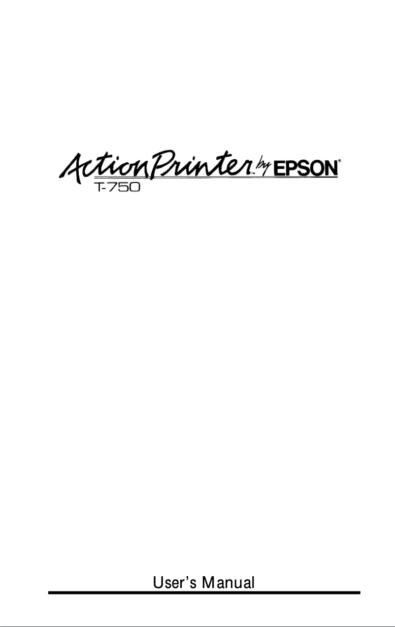 Image de la première page du manuel de l'appareil T-750