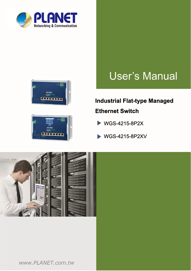 Page 1 de la notice Manuel utilisateur Planet WGS-4215-8P2X