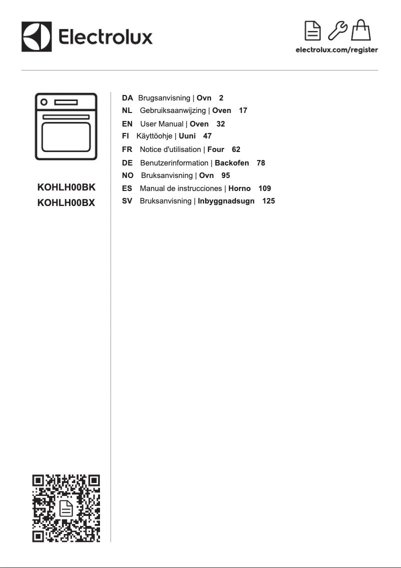 Image de la première page du manuel de l'appareil KOHLH00BX