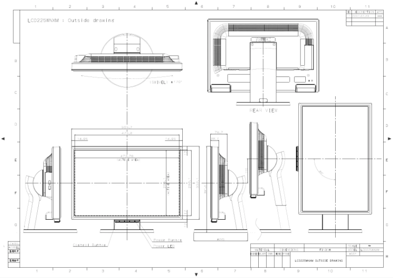 Imagen de la primera página del manual del dispositivo MultiSync LCD225WNX