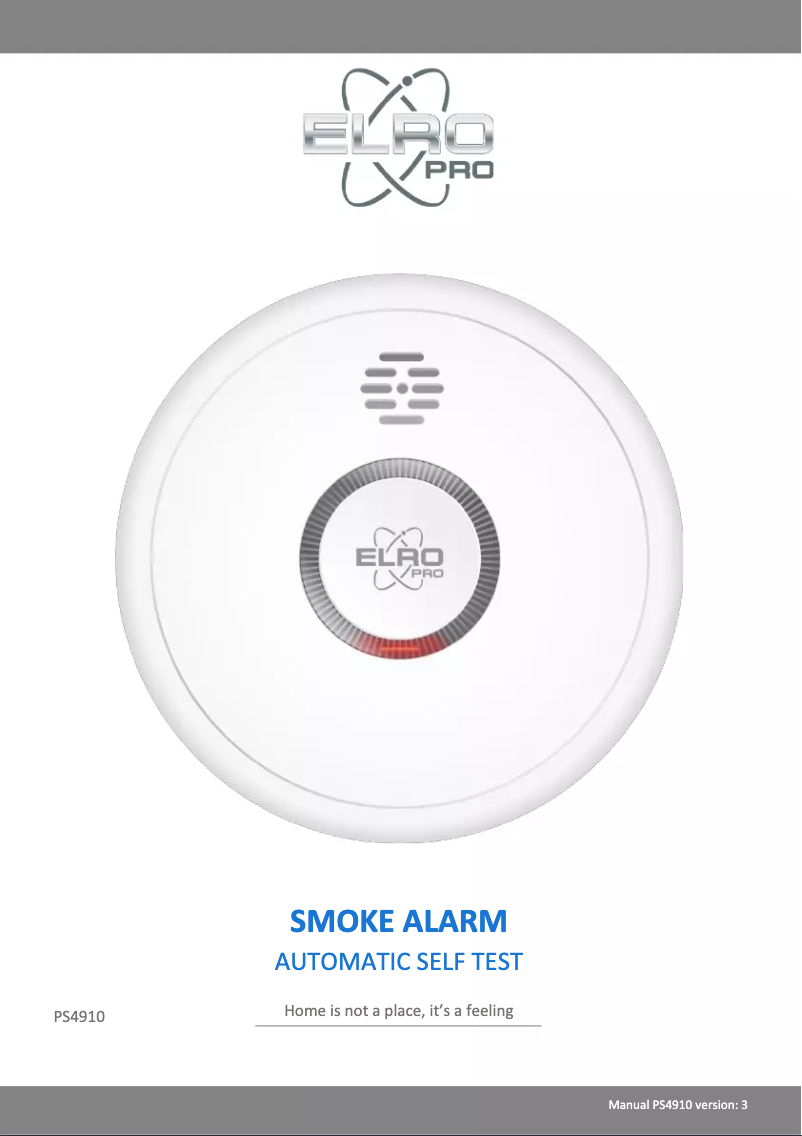 Image de la première page du manuel de l'appareil Pro PS4910