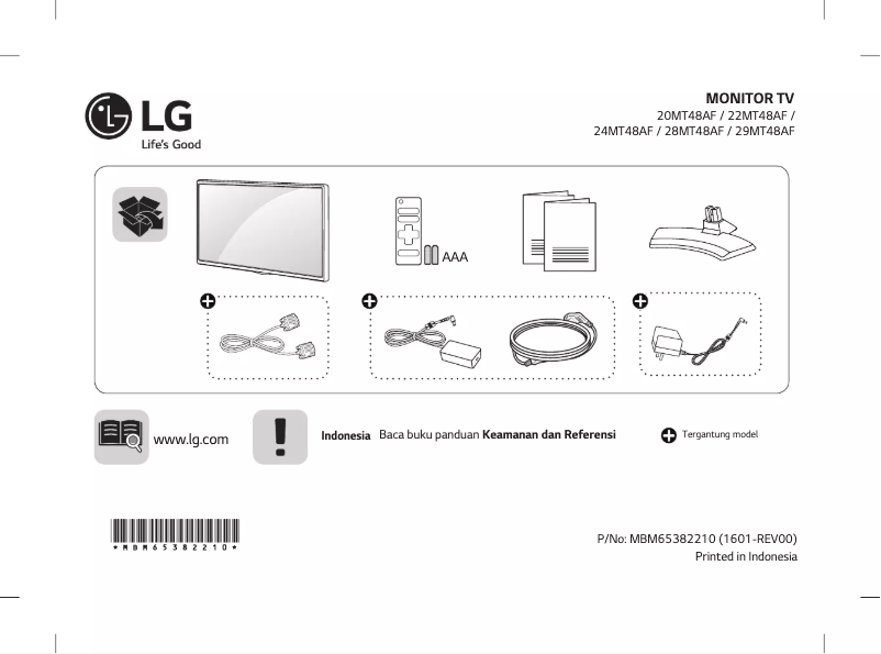 Page n°1 - Manuel utilisateur LG 22MT48AF