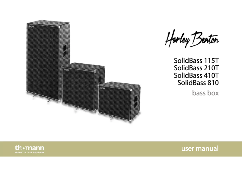 Página 1 del manual Manual de usuario Harley Benton SolidBass 410T