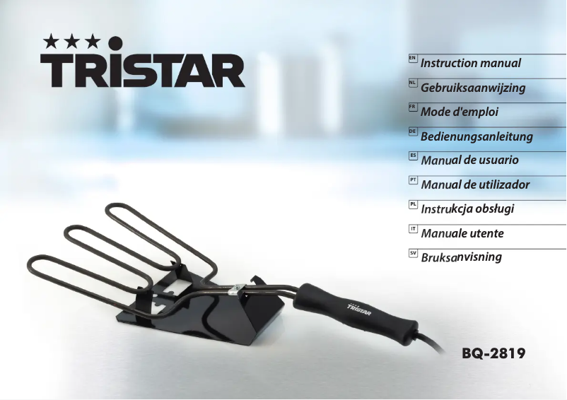 Page 1 de la notice Manuel utilisateur TriStar BQ-2819