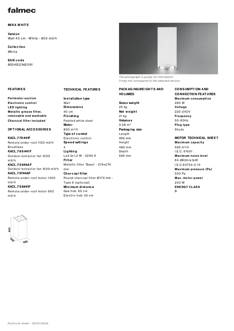 Image de la première page du manuel de l'appareil Mira