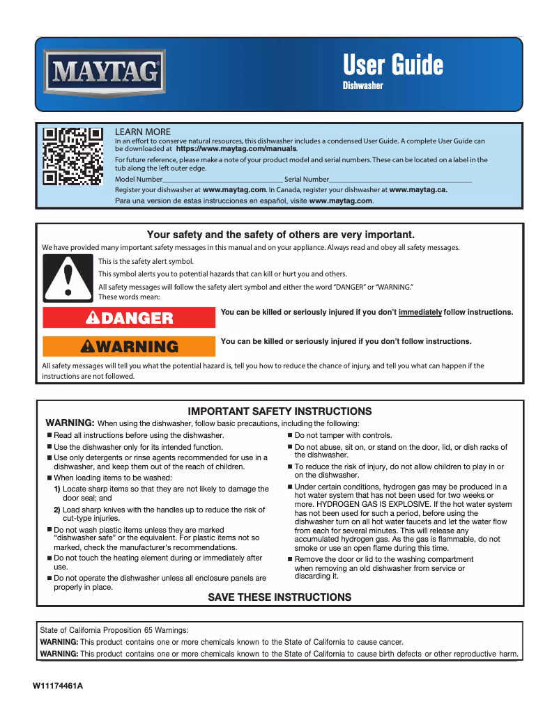 Image de la première page du manuel de l'appareil MDB4949SHW