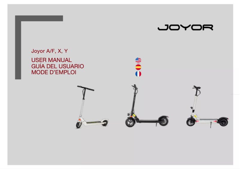 Page n°1 - Manuel utilisateur Joyor X1