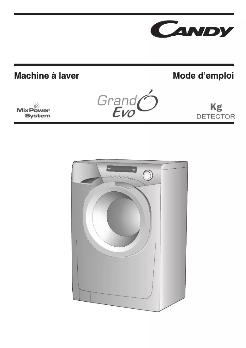 Page 1 de la notice Manuel utilisateur Candy EVO 14103DW-47