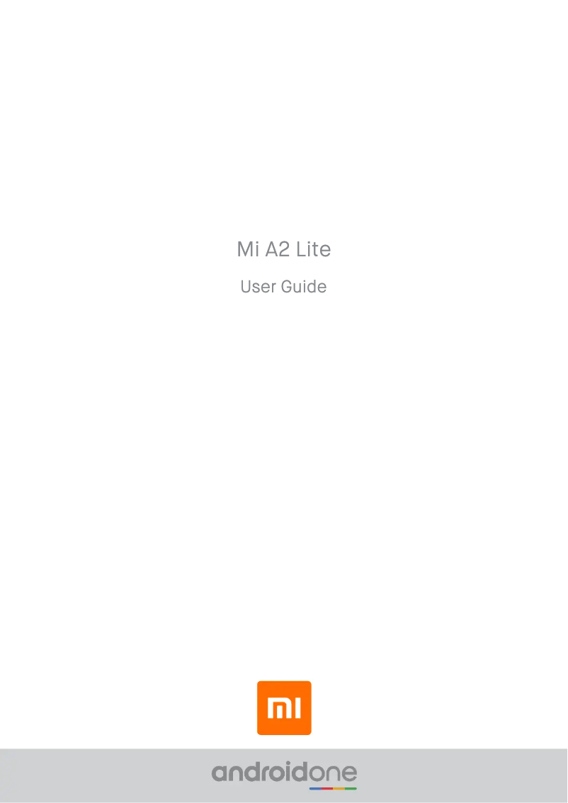 Page n°1 - Manuel utilisateur Xiaomi Mi A2 Lite