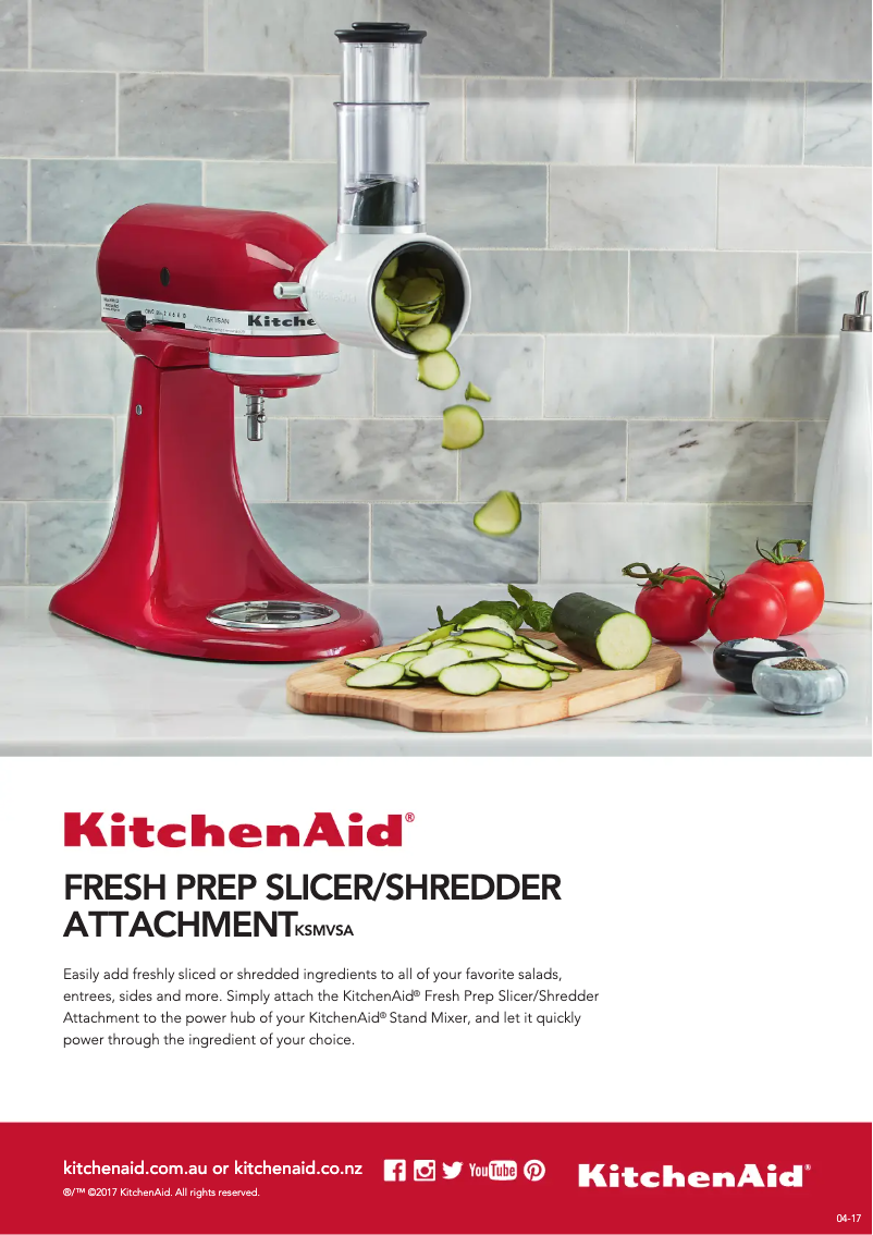 Page n°1 - Manuel utilisateur KitchenAid 5KSMVSA