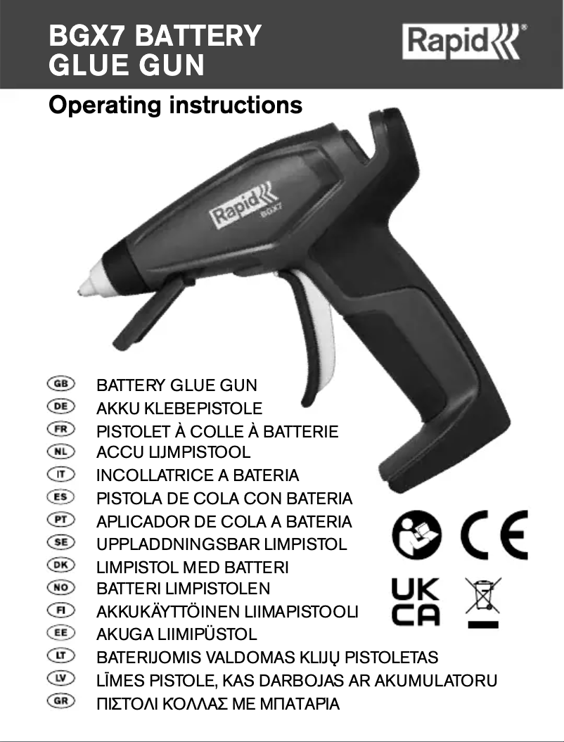 Image de la première page du manuel de l'appareil BGX7