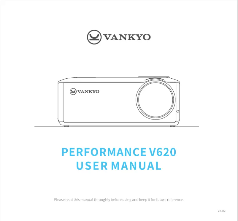 Page 1 de la notice Manuel utilisateur Vankyo Performance V620