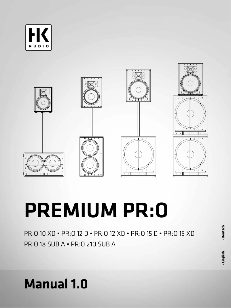 First page image of the manual for Premium PR:O 15 D