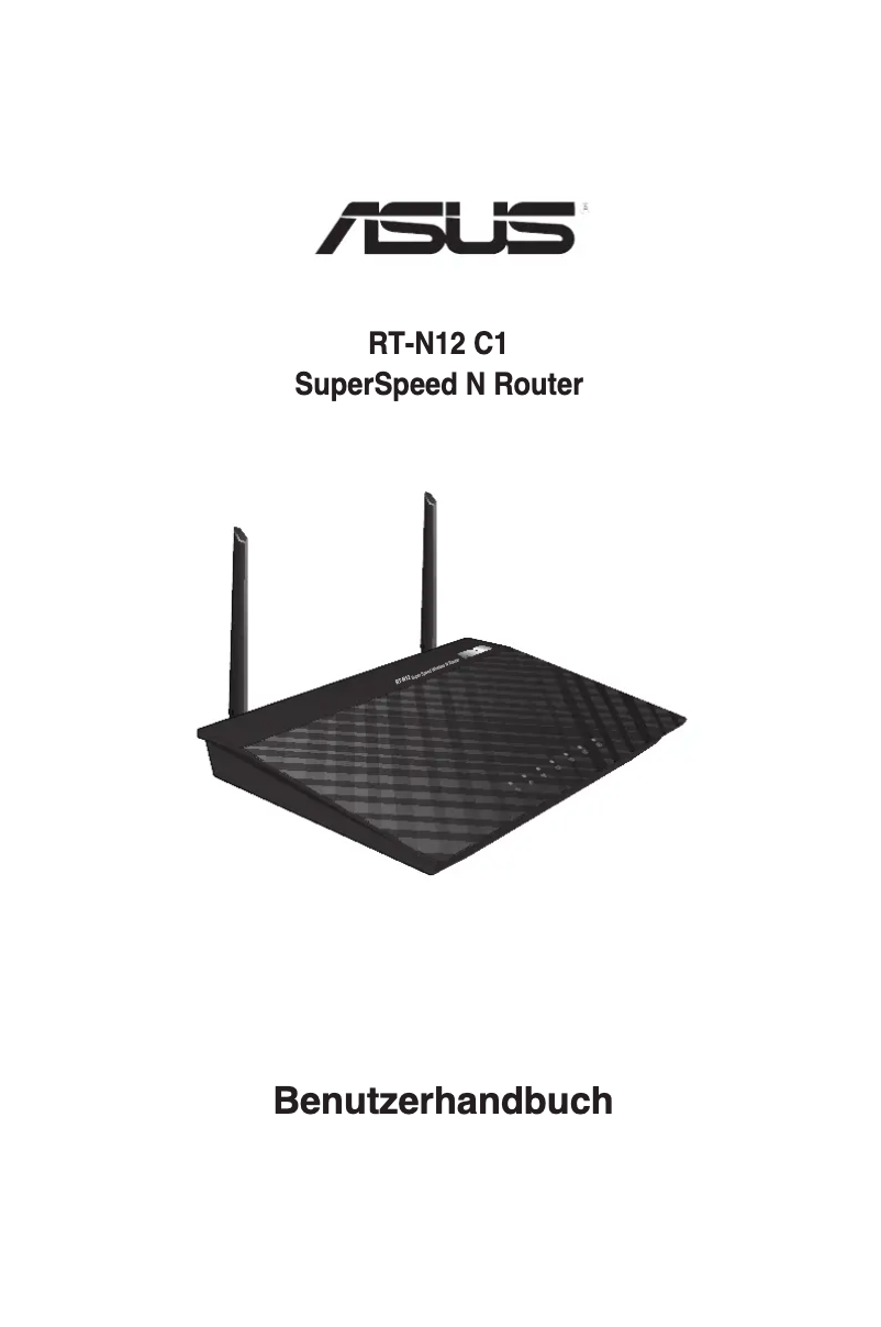 Page 1 de la notice Manuel utilisateur Asus RT-N12 C1 SuperSpeed N Router