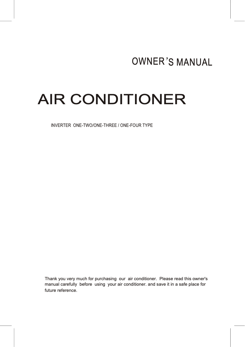 Page 1 de la notice Manuel utilisateur Midea MSQ4I-12HRDN1