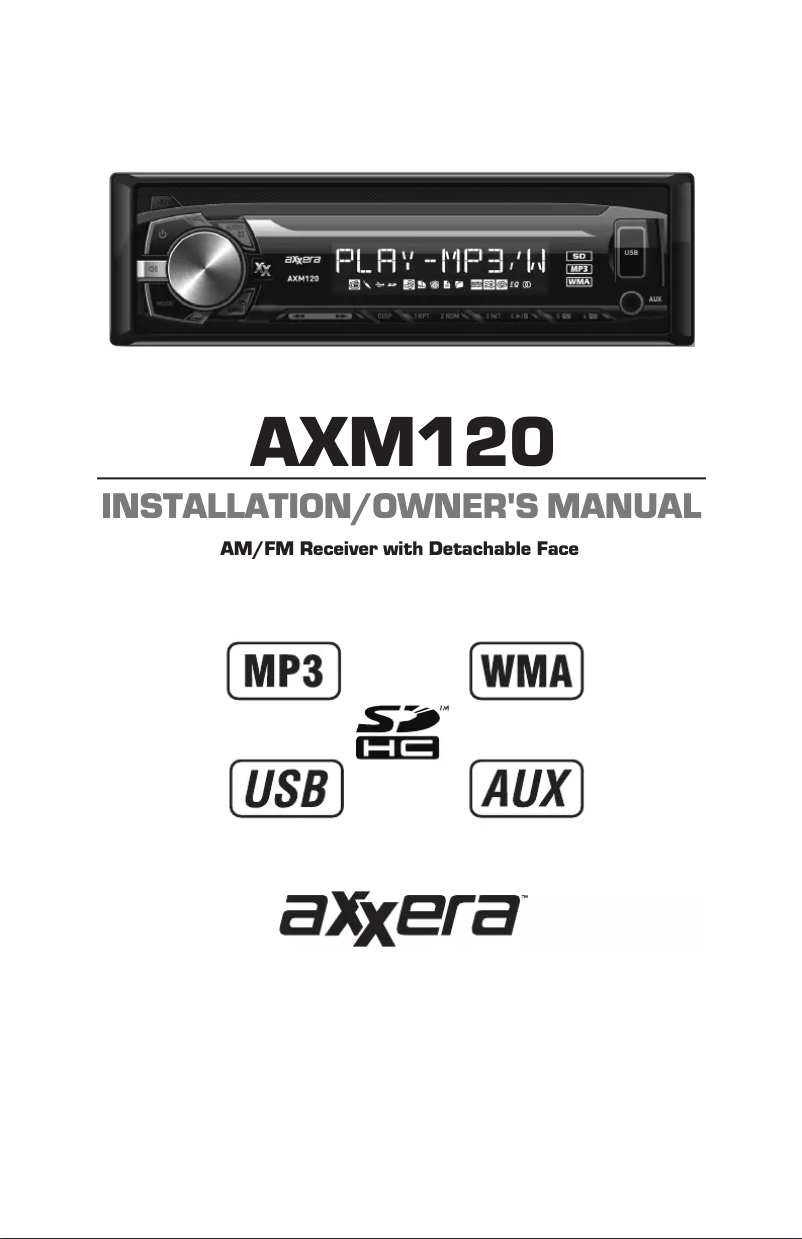 Page 1 de la notice Manuel utilisateur Dual Axxera AXM120