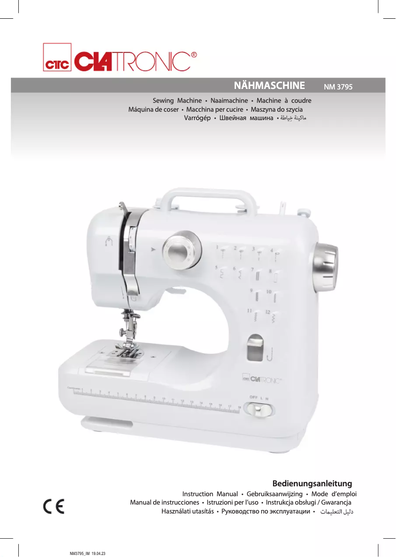 Page 1 de la notice Manuel utilisateur Clatronic NM 3795