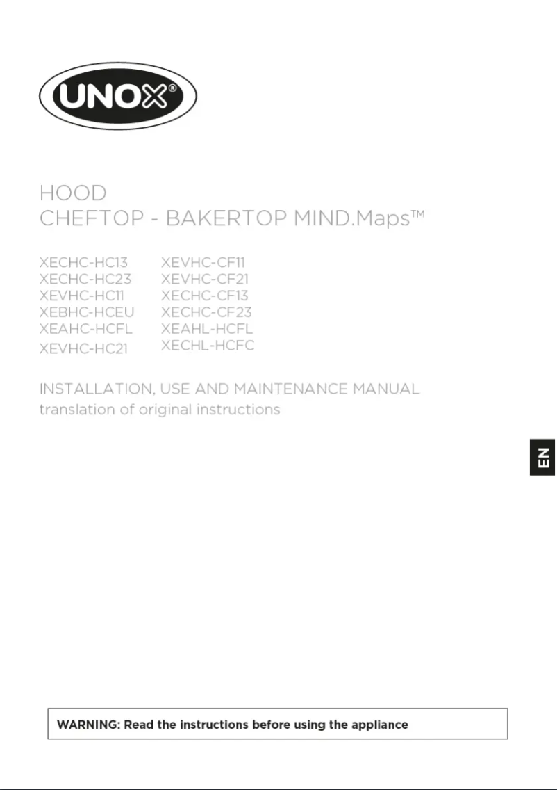 Image de la première page du manuel de l'appareil BAKERTOP MIND.Maps