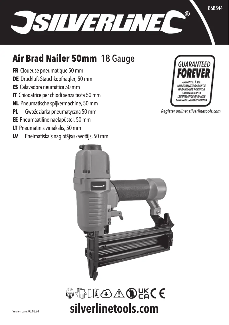 Page 1 de la notice Manuel utilisateur Silverline 868544