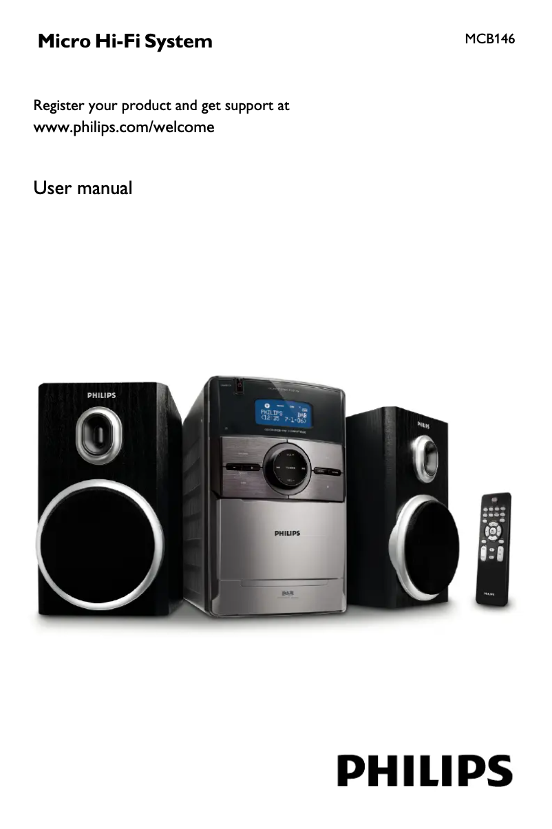 Page n°1 - Manuel utilisateur Philips MCB146