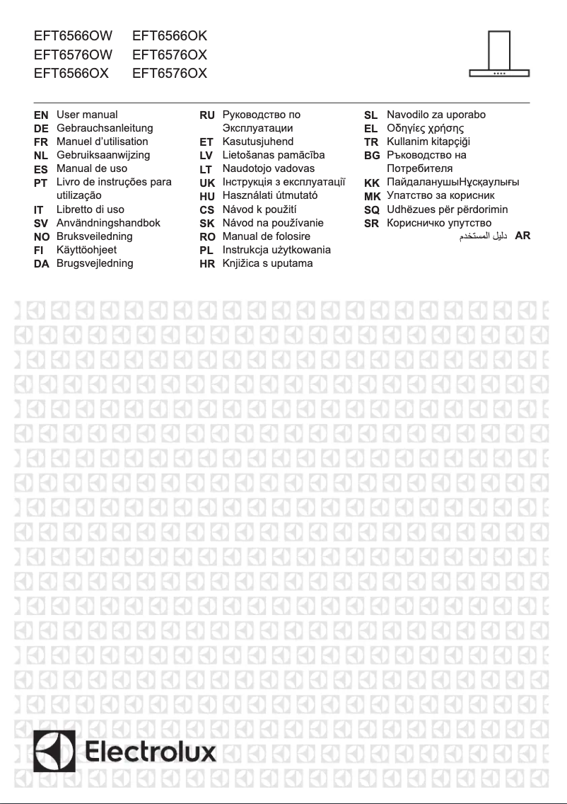 Page 1 de la notice Manuel utilisateur Electrolux EFT6576OW