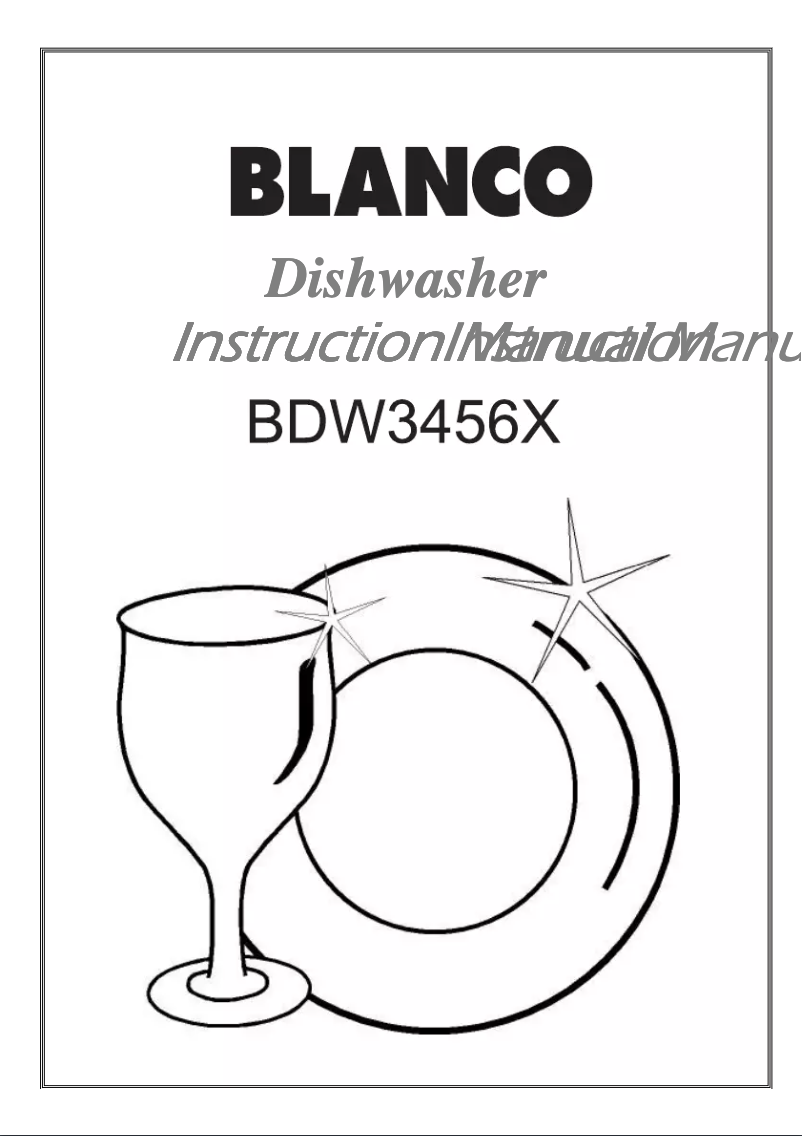 Page 1 de la notice Mode d'emploi BLANCO BDW3456X