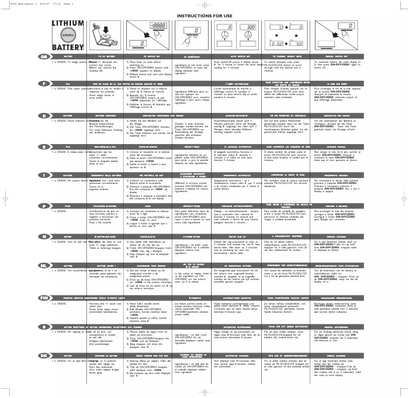 Image de la première page du manuel de l'appareil SL2035
