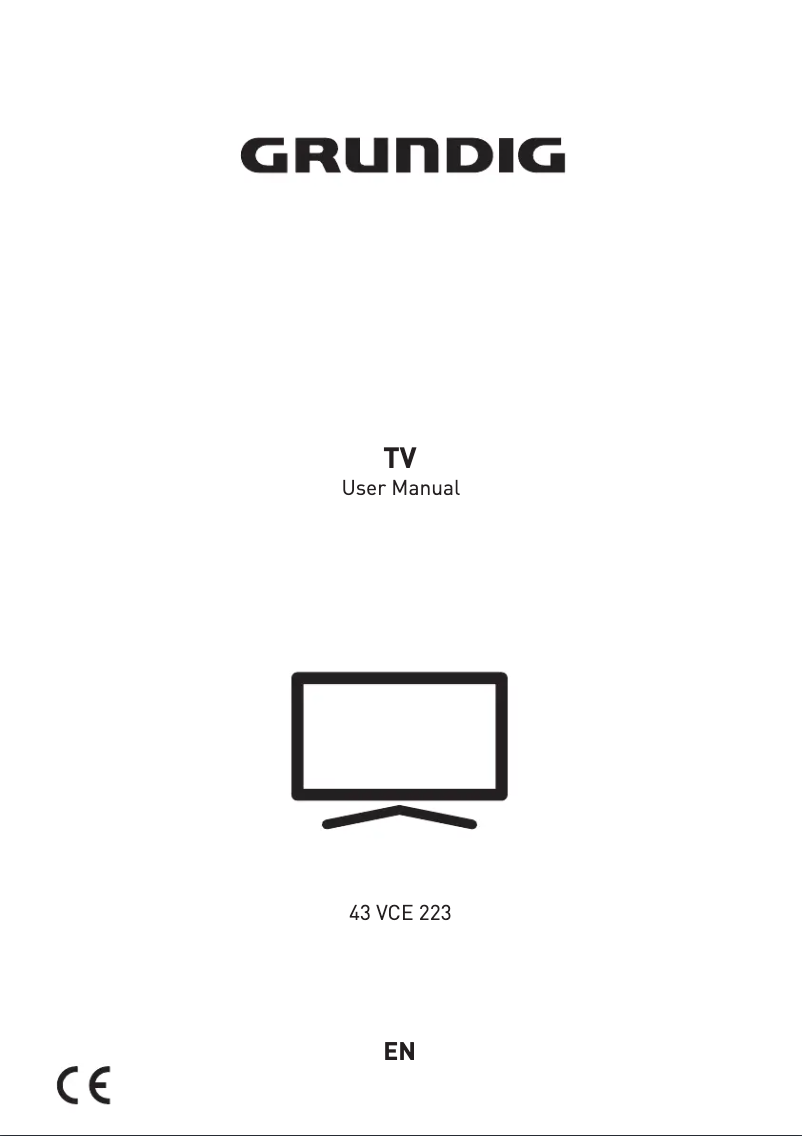 Page 1 de la notice Manuel utilisateur Grundig 43 VCE 223