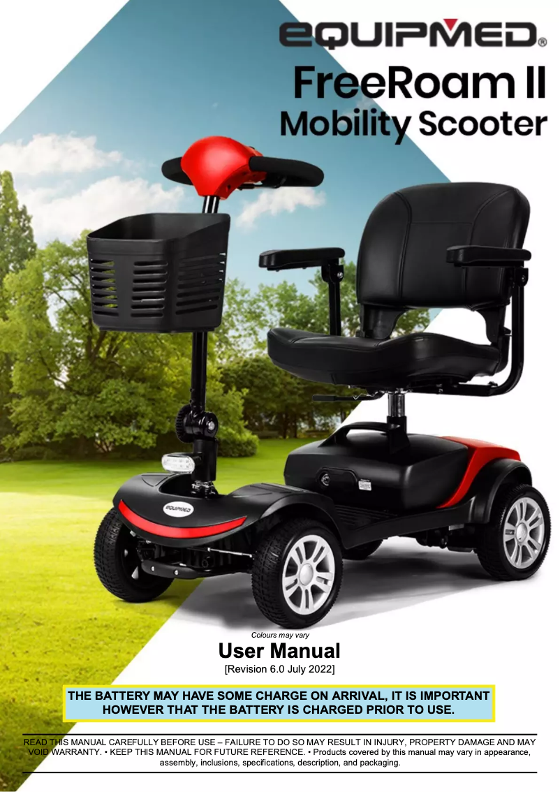 Image de la première page du manuel de l'appareil FreeRoam Series II