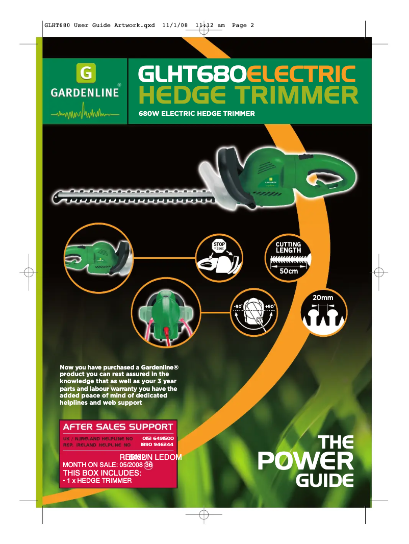 Image de la première page du manuel de l'appareil GLHT 680