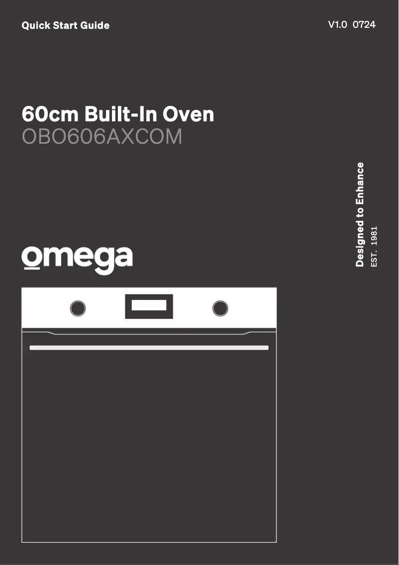 Page n°1 - Guide de démarrage rapide Omega OBO606AXCOM