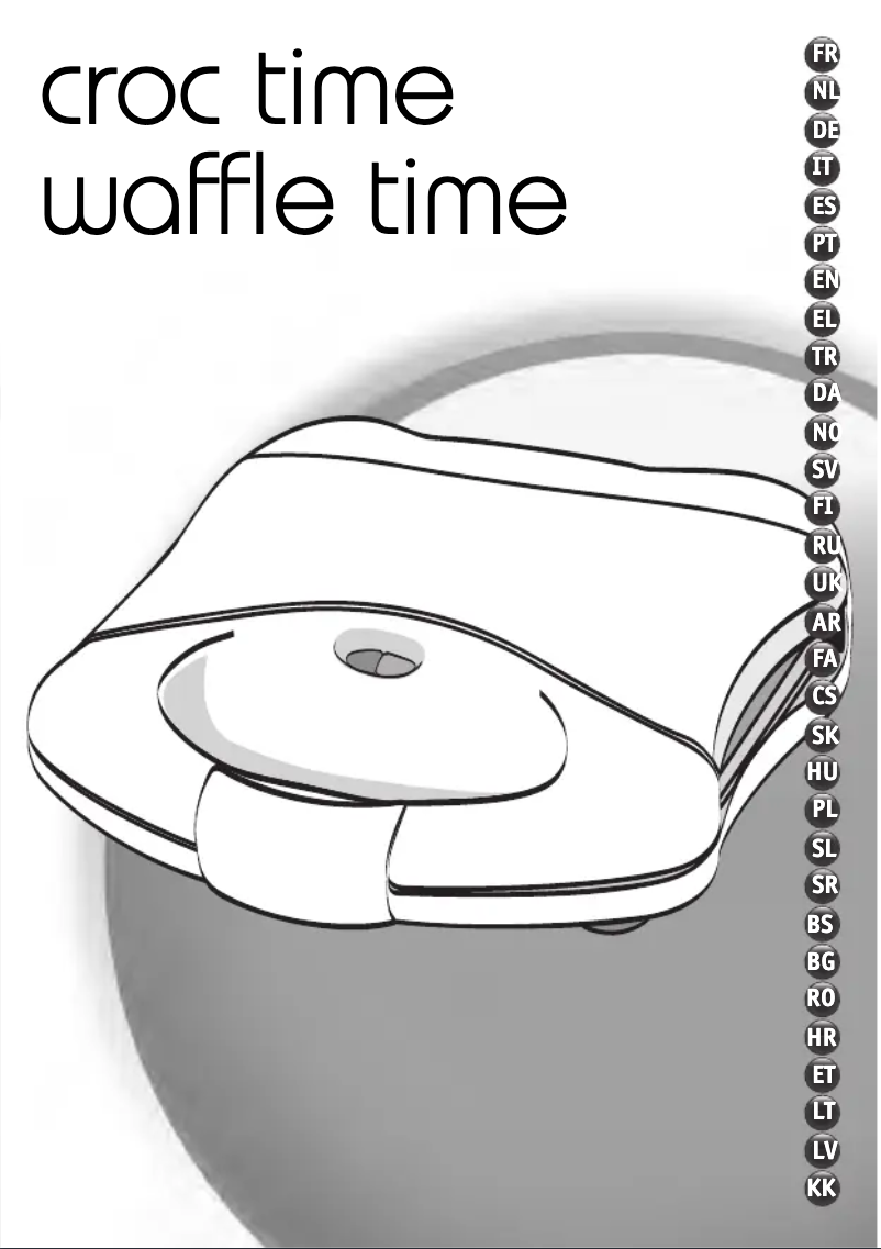 Image de la première page du manuel de l'appareil Waffle Time WD1508