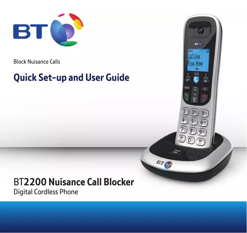 Página 1 del manual Manual de usuario British Telecom BT 2200 Single