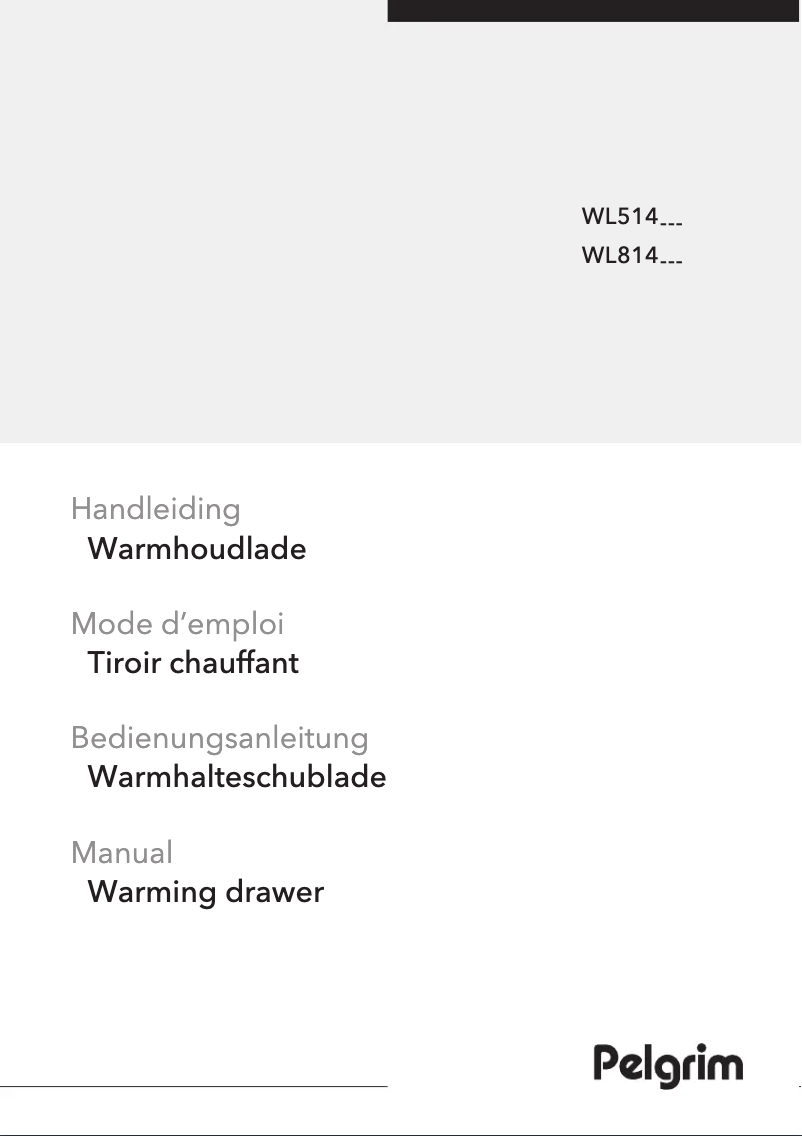 Page 1 de la notice Manuel utilisateur Pelgrim WL815