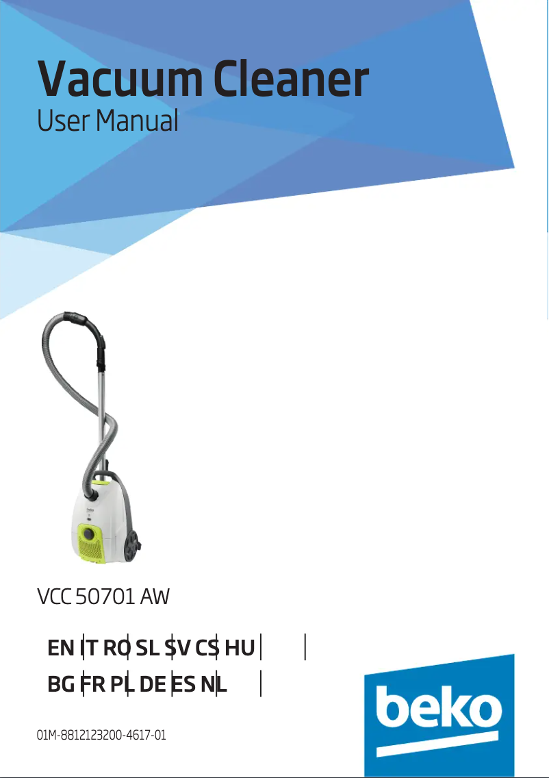 Image de la première page du manuel de l'appareil VCC 50701 AW