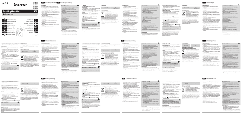 Page 1 de la notice Manuel utilisateur Hama A50 00186329