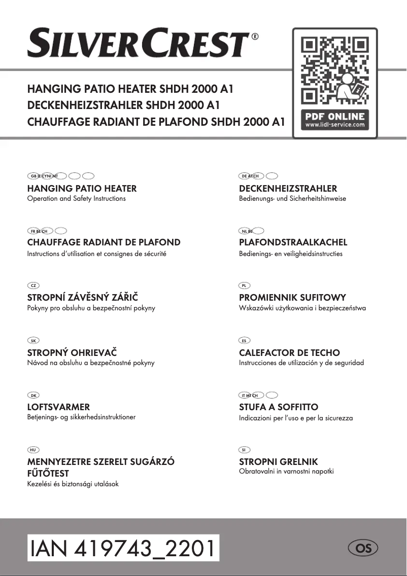 Image de la première page du manuel de l'appareil SHDH 2000 A1