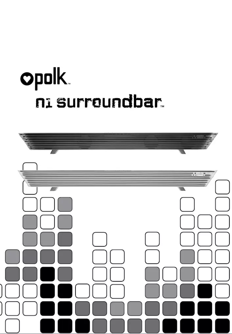 Page 1 de la notice Manuel utilisateur Polk N1