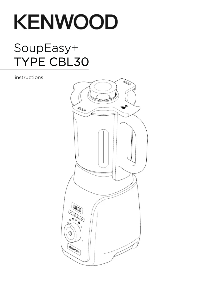 Image de la première page du manuel de l'appareil SoupEasy+ CBL30