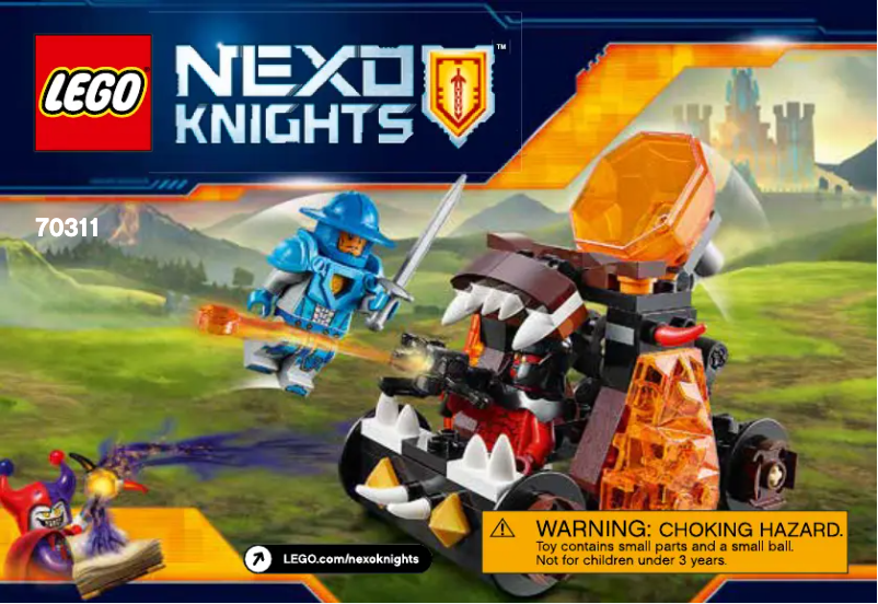 Image de la première page du manuel de l'appareil Nexo Knights 70311