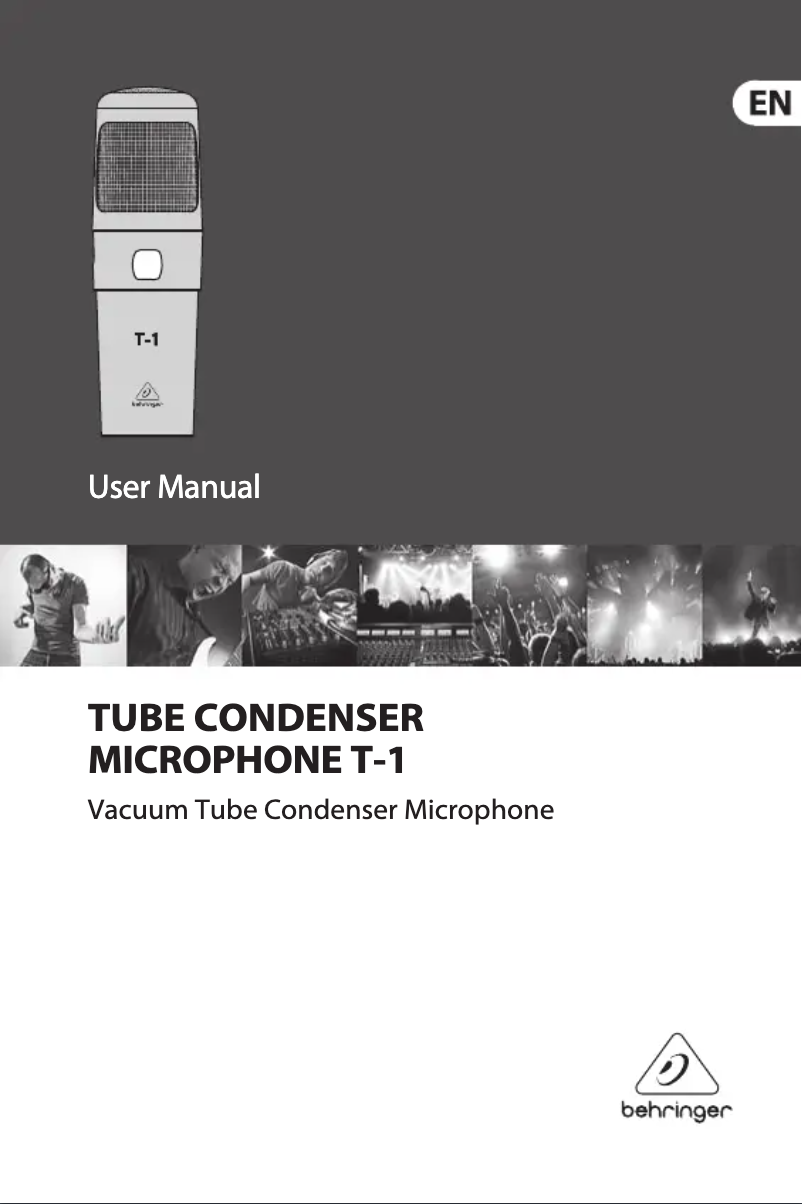 Page n°1 - Manuel utilisateur Behringer T-1