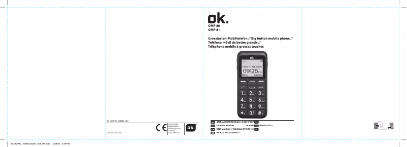 Page 1 de la notice Manuel utilisateur OK OMP 80